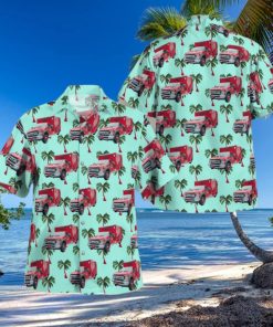 Cherokee Georgia Cherokee County Fire and Emergency Services Button Up Hawaiian Shirt Beach Gift
