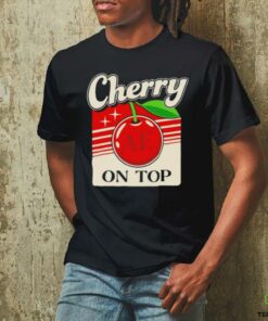 Cherry on top t shirt black