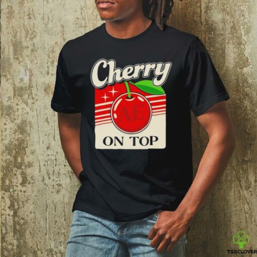 Cherry on top t shirt black
