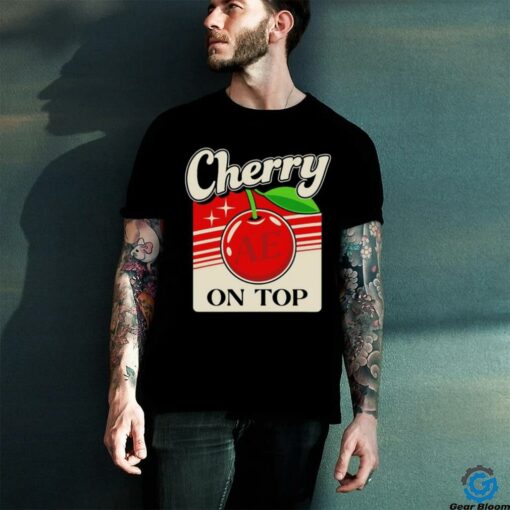 Cherry on top t shirt black