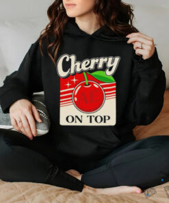 Cherry on top t shirt black