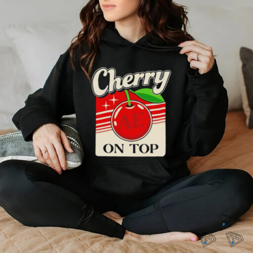 Cherry on top t shirt black
