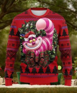 Cheshire Cat Alice In Wonderland Style Noel Ideas Ugly Christmas Sweater Gift Thanksgiving