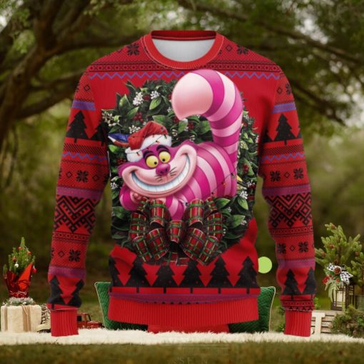 Cheshire Cat Alice In Wonderland Style Noel Ideas Ugly Christmas Sweater Gift Thanksgiving
