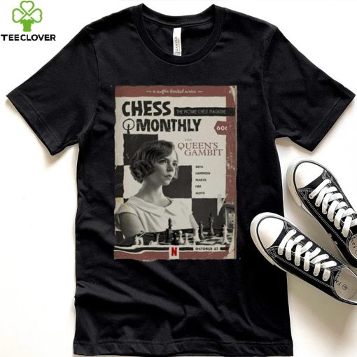 Chess Monthly The Queens Gambit shirt