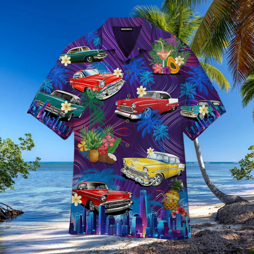 Chevy Belair Sunset Beach Hawaiian Shirt Chevy Belair Sunset Beach Hawaiian Shirt