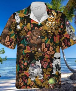 Chewbacca R2 D2 Clumsy Stormtrooper Hawaiian Shirt