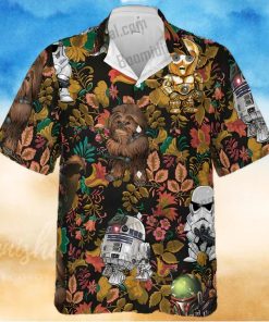 Chewbacca R2 D2 Clumsy Stormtrooper Hawaiian Shirt