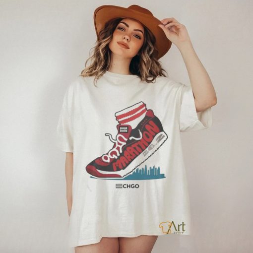 Chgo Marathon White Performance T Shirt