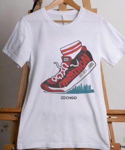 Chgo Marathon White Performance T Shirt