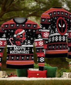 Chibi Deadpool Merry Kissmyass Ugly Christmas Sweater
