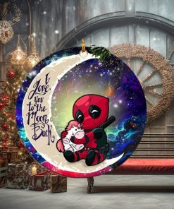 Chibi Deadpool Unicorn Toy Love You To The Moon And Back Galaxy Christmas Decorations Ornament