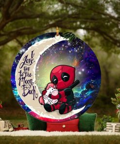 Chibi Deadpool Unicorn Toy Love You To The Moon And Back Galaxy Christmas Decorations Ornament
