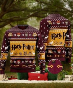Chibi Harry Potter Characters Ugly Christmas Sweaters