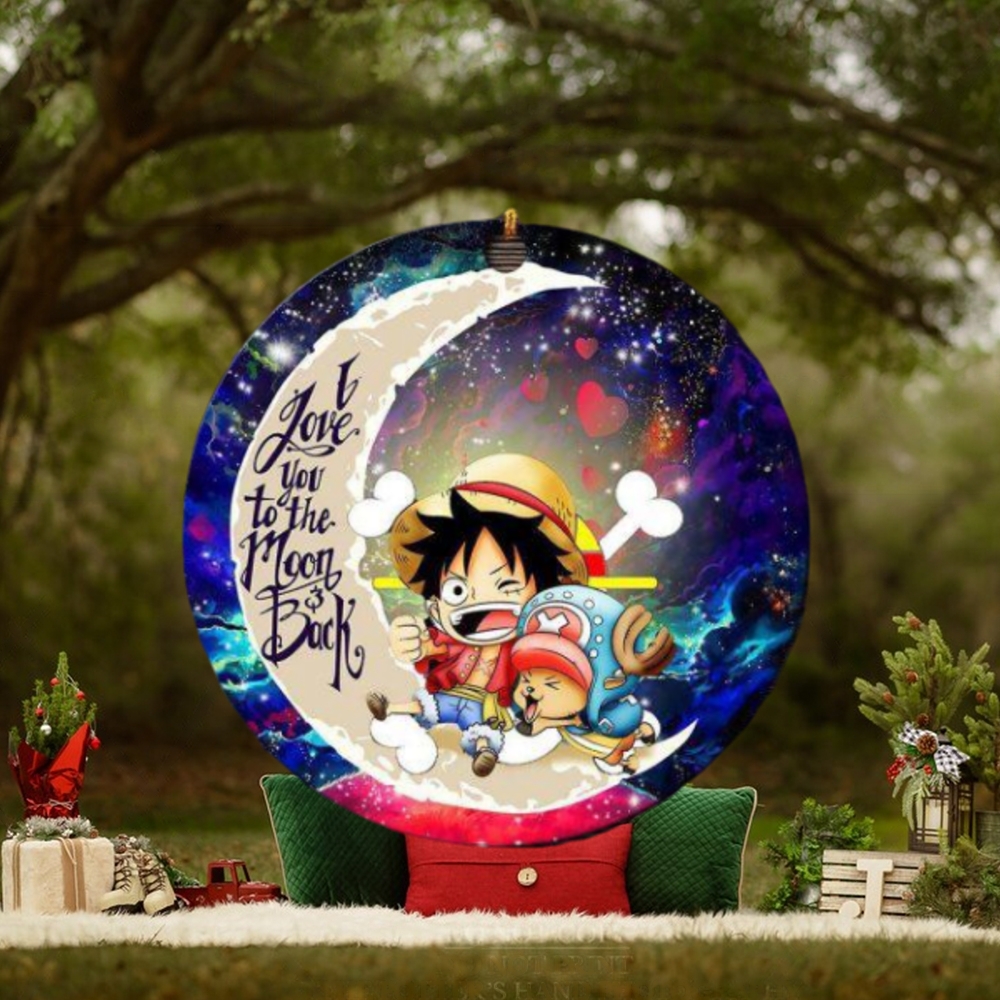 Chibi Luffy And Chopper One Piece Anime Love You To The Moon And Back Galaxy Christmas Decorations Ornament Chibi Luffy And Chopper One Piece Anime Love You To The Moon And Back Galaxy Christmas Decorations Ornament