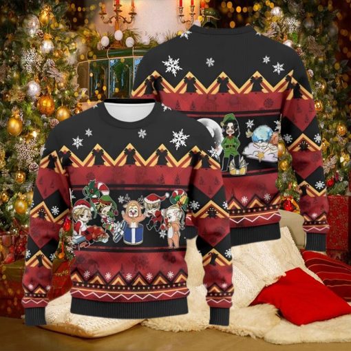 Chibi Revengers Christmas Wool Knitted 3D Sweater