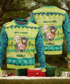 Chibi Spy x Family Xmas Gift For Family Ugly Christmas Sweater 2024