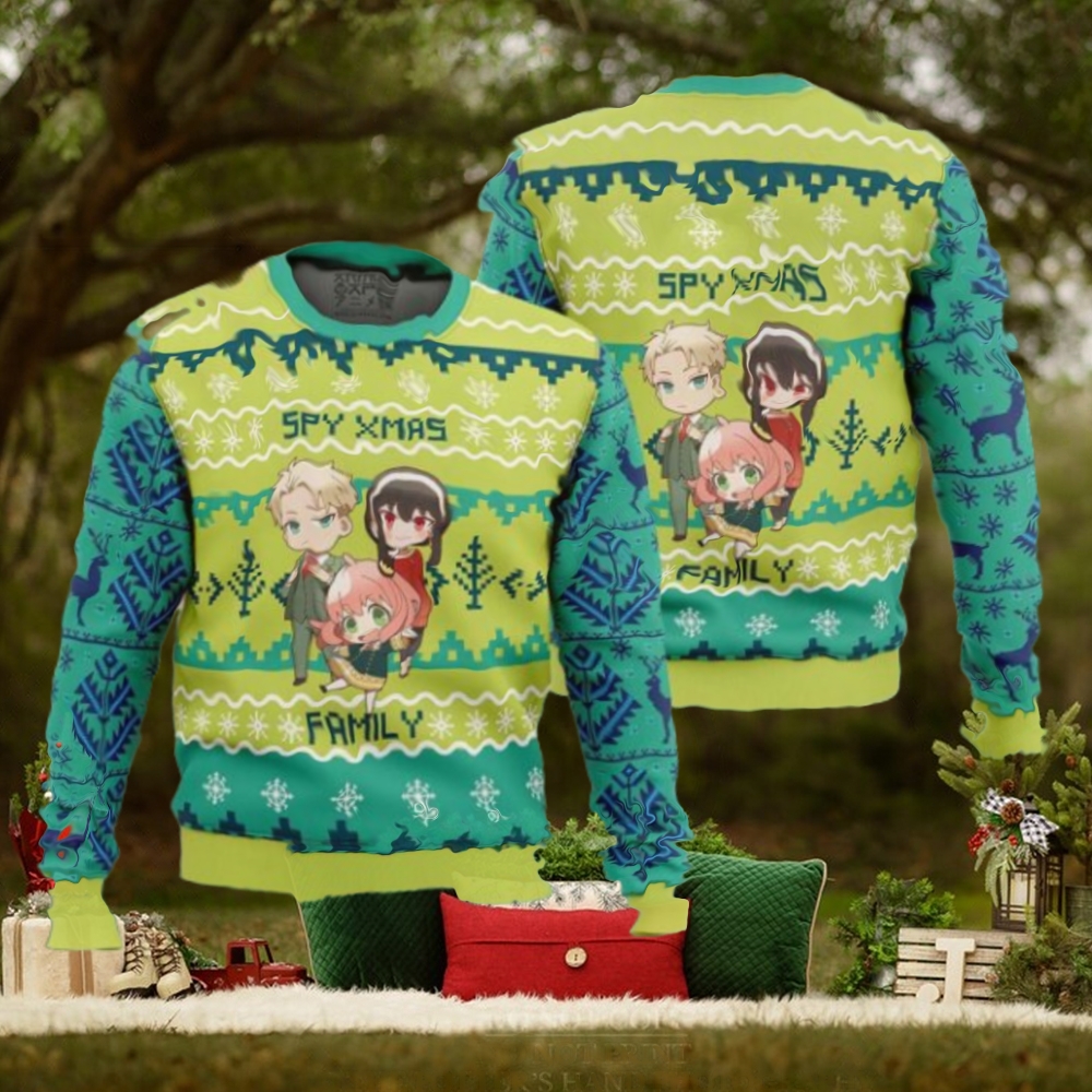 Chibi Spy x Family Xmas Gift For Family Ugly Christmas Sweater 2024 Chibi Spy x Family Xmas Gift For Family Ugly Christmas Sweater 2024