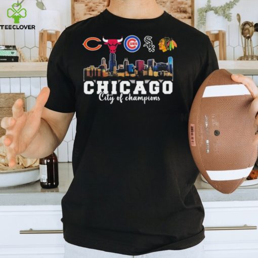 Chicago All Sports Logo Chicago City Of Champions Shirt
