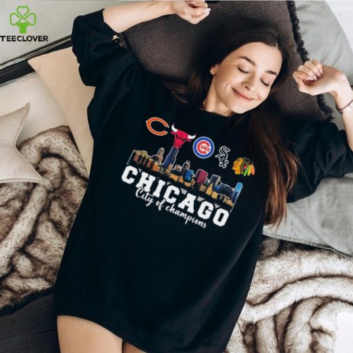 Chicago All Sports Logo Chicago City Of Champions Shirt
