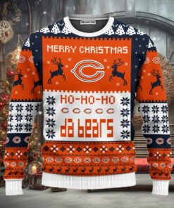 Chicago Bear Merry Christmas  Ugly Christmas Sweaters