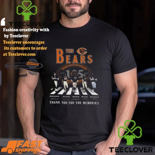 Chicago Bears 105 Years Thank You For The Memories The Bears T Shirt