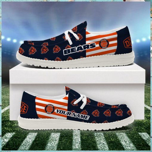 Chicago Bears 2024 Version Personalized Hey Dude Shoes