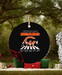 Chicago Bears Abbey Road Mooney Montgomery Fields Jones Jr And Eberflus Signatures Ornament