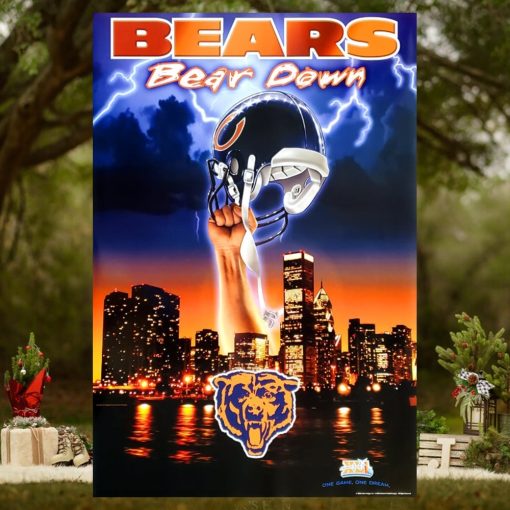 Chicago Bears Bear Down Super Bowl Xli Poster