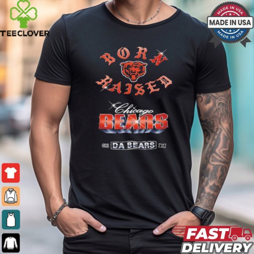 Chicago Bears Born x Raised Black Chrome Rocker Shirt