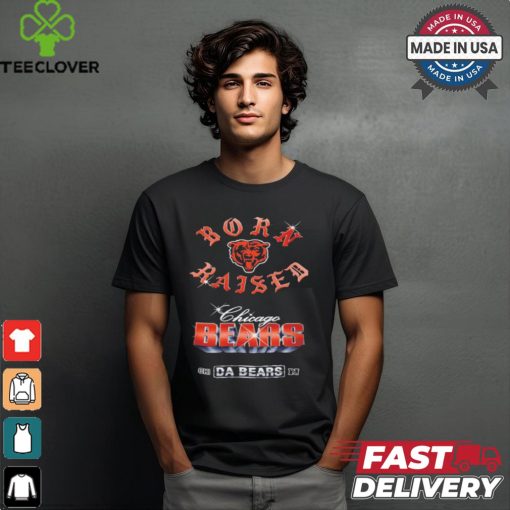 Chicago Bears Born x Raised Black Chrome Rocker Shirt