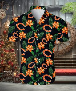 Chicago Bears CB Tropical Flower Pattern All Over Print Hawaiian Shirt White Beach Shirt NFL