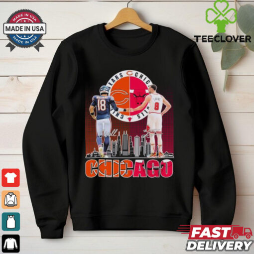Chicago Bears Caleb Williams X Chicago Bulls Zach LaVine Shirt
