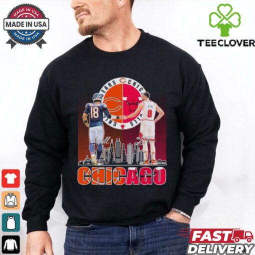 Chicago Bears Caleb Williams X Chicago Bulls Zach LaVine Shirt