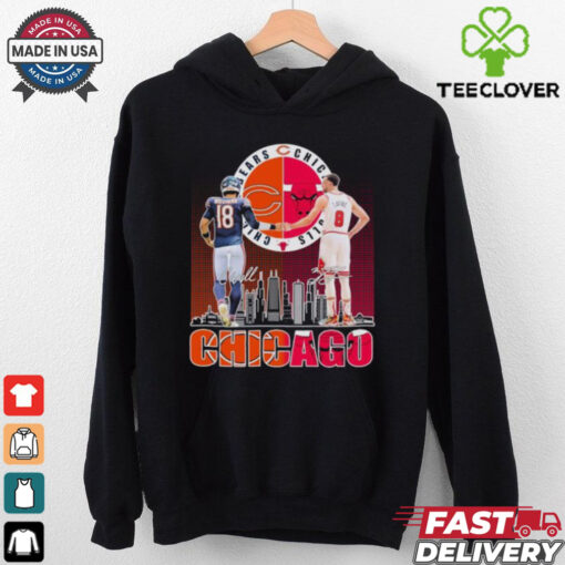 Chicago Bears Caleb Williams X Chicago Bulls Zach LaVine Shirt