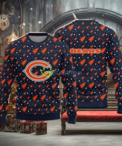 Chicago Bears Christmas Pine Tree All Over Printed Xmas Christmas Ugly Sweater