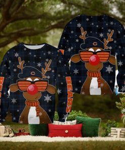 Chicago Bears Christmas Reindeer Sunglasses New 3D Sweater For Fans Gift Christmas