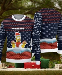 Cute Grinch American Football Chicago Bears Ugly Christmas Sweater