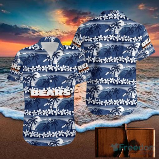 Chicago Bears Coconut Tree Pattern Hawaiian Shirt For Men Women