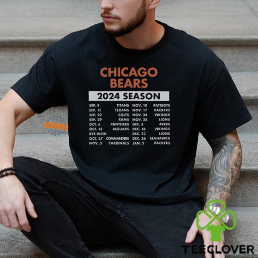 Chicago Bears Complete Schedule 2024 Shirt