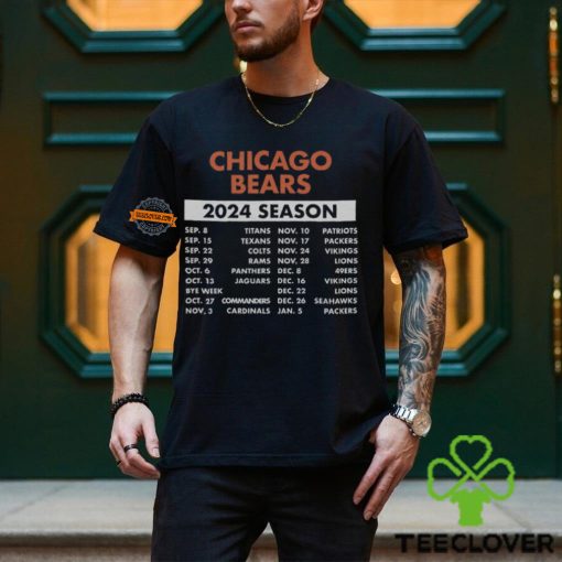 Chicago Bears Complete Schedule 2024 Shirt