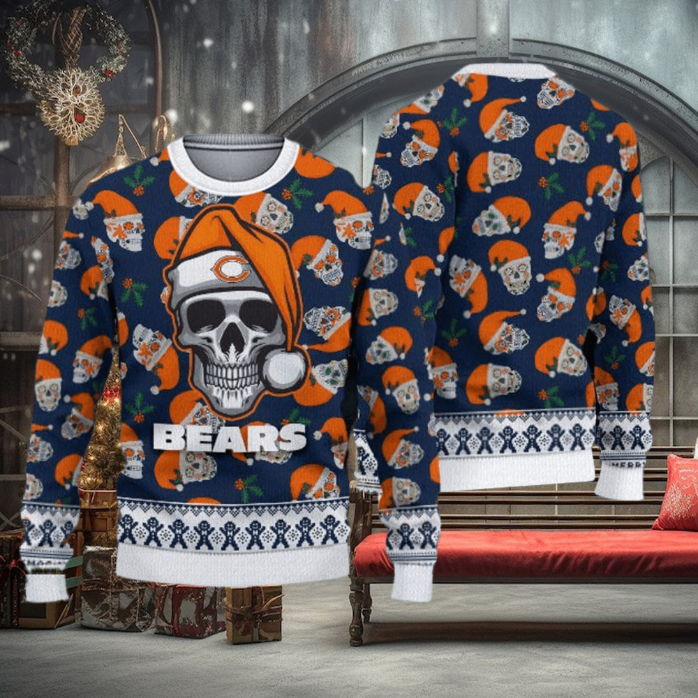 NFL Fans Chicago Bears Christmas Ugly Sweater For Men Women - Teeclover