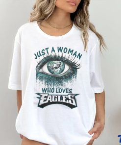 Chicago Bears Fooball Shirt, Just A Woman Who Lover Eagles T Shirt