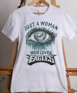 Chicago Bears Fooball Shirt, Just A Woman Who Lover Eagles T Shirt