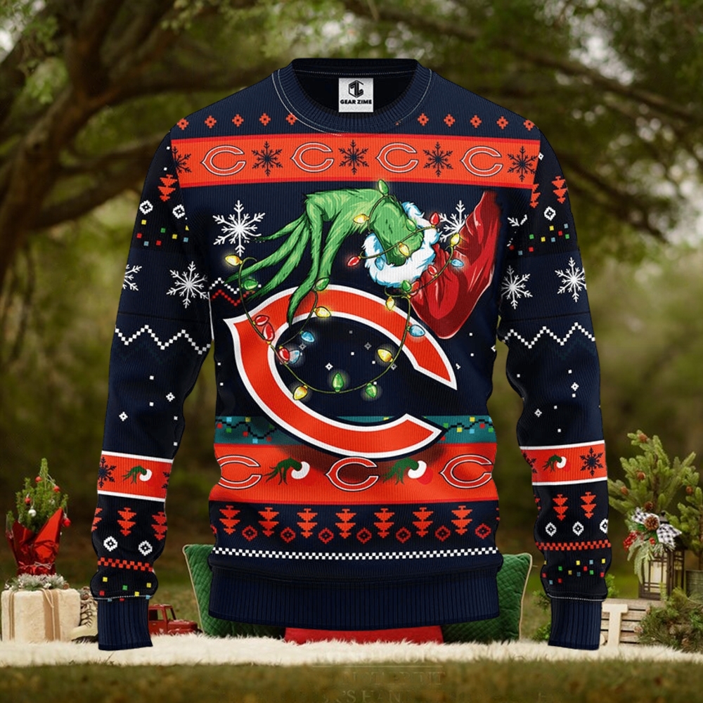 Chicago Bears Grinch Christmas Ugly Sweater Chicago Bears Grinch Christmas Ugly Sweater