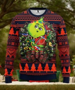 Chicago Bears Grinch Hug Christmas Ugly Sweater