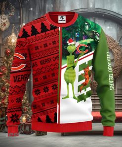 Chicago Bears Grinch Max Dog Christmas Ugly Sweater