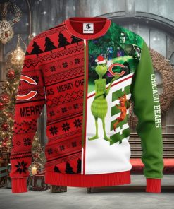 Chicago Bears Grinch & Scooby Doo Christmas Ugly Sweater Sport Christmas Gift Ideas