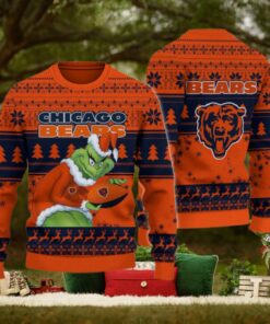 Chicago Bears Grinch Ugly Christmas Sweater
