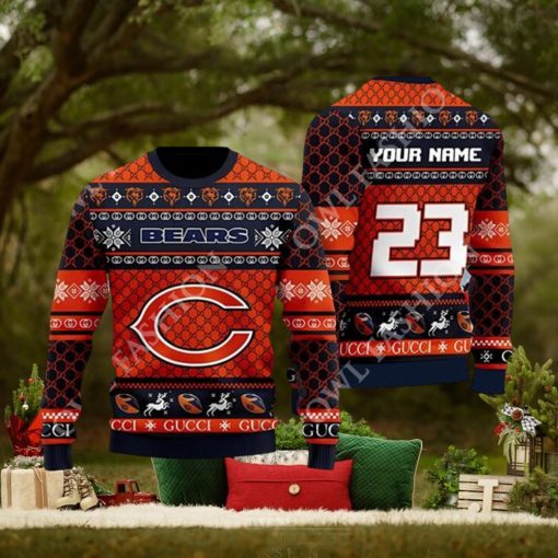 Chicago Bears Gucci Custom Christmas Sweater